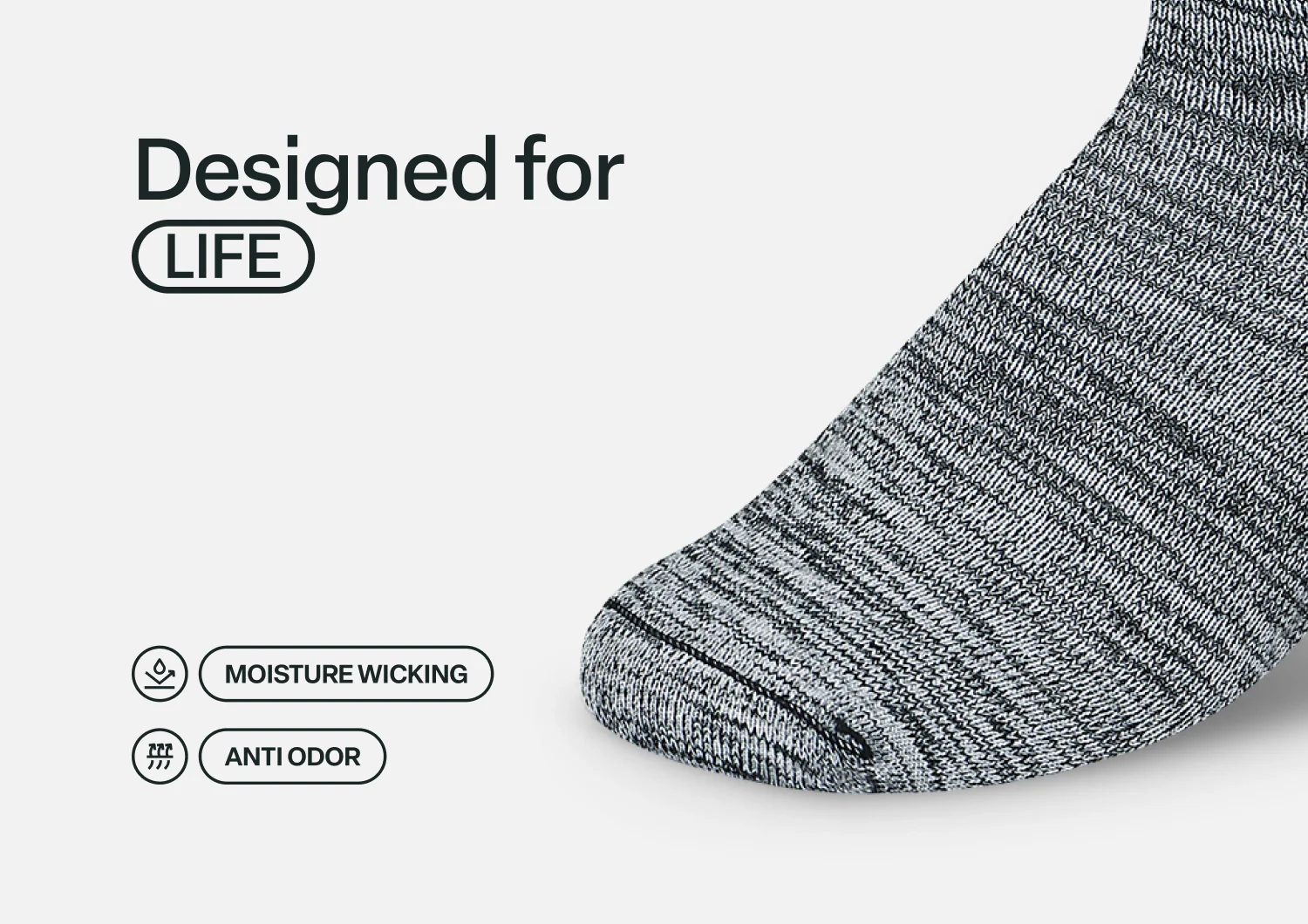 Casual/Dress Socks - Dark Gray - Image 5
